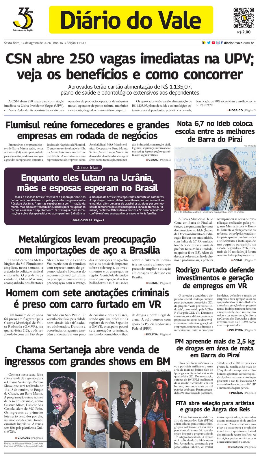 Capa da edição 11.100