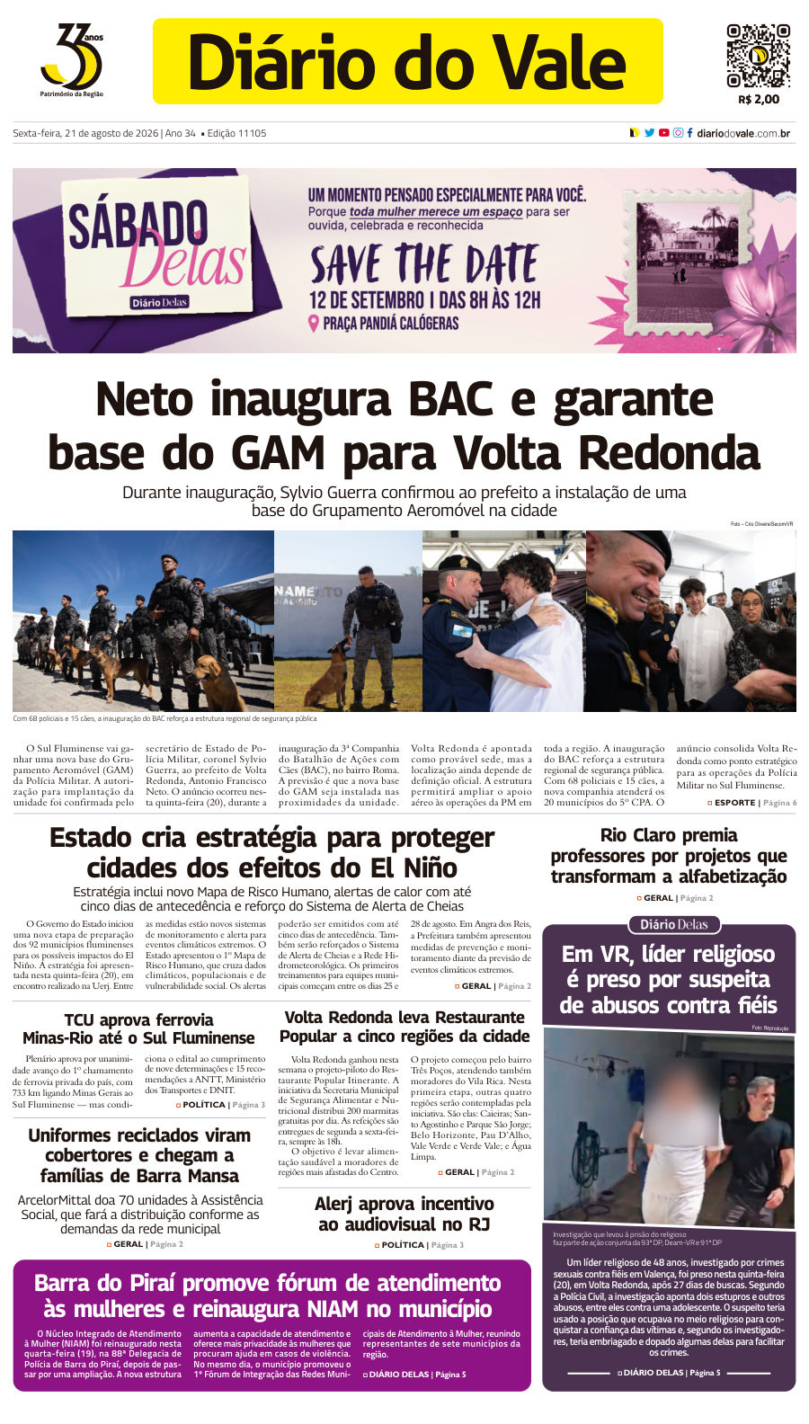 Capa da edição 11.105