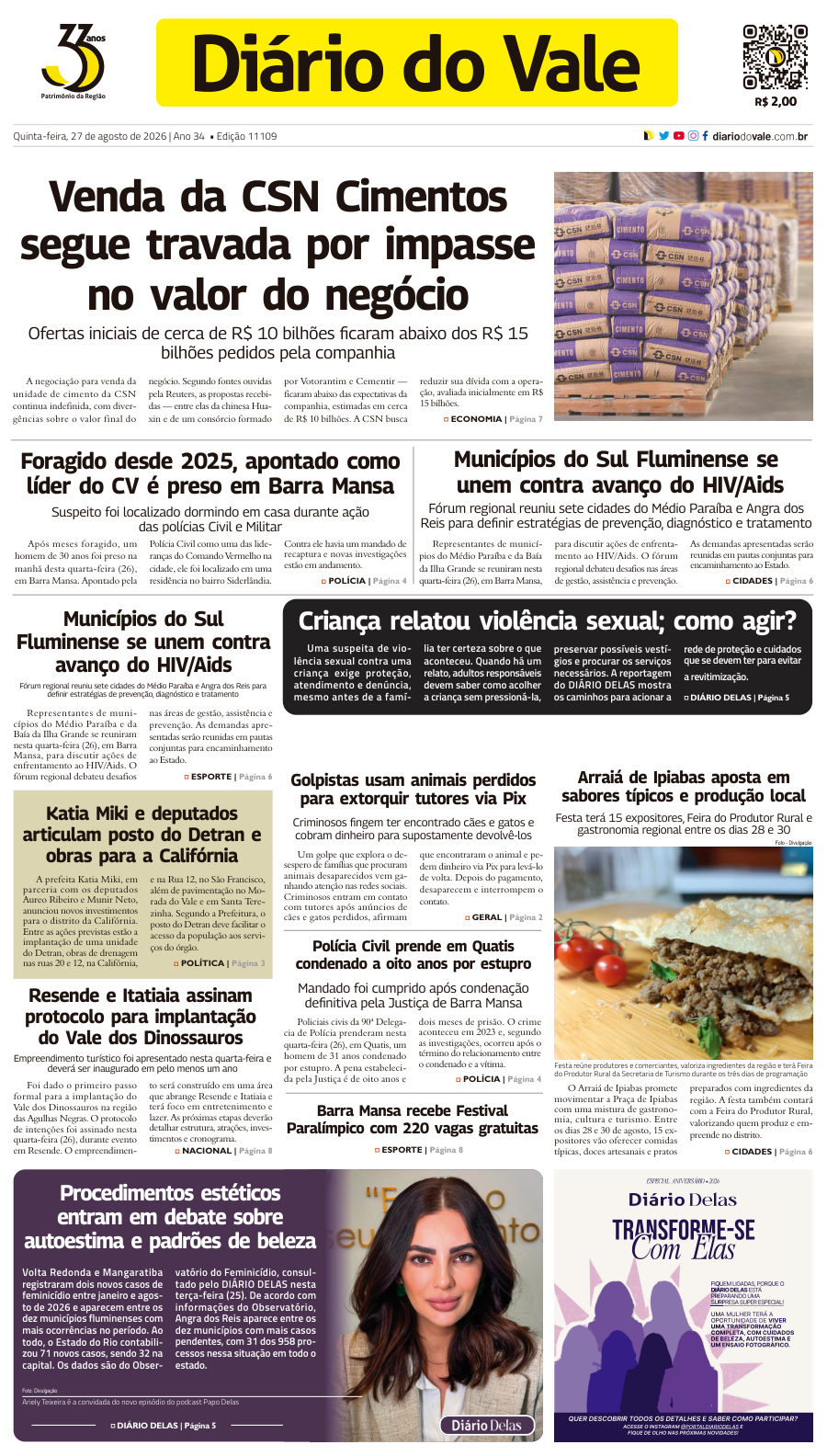 Capa da edição 11.109