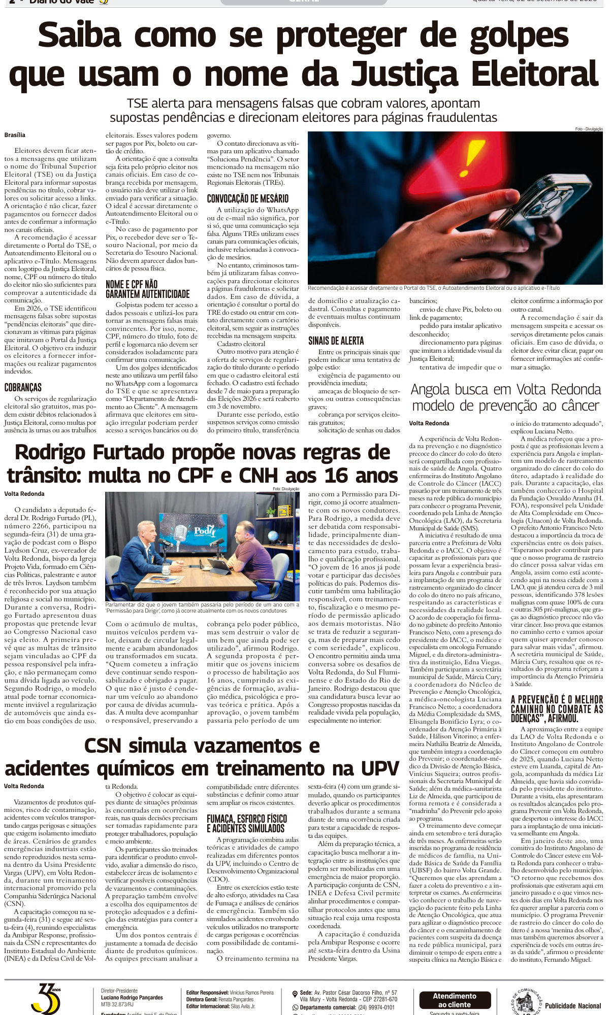 Recorte da página 2 da edição 11.113