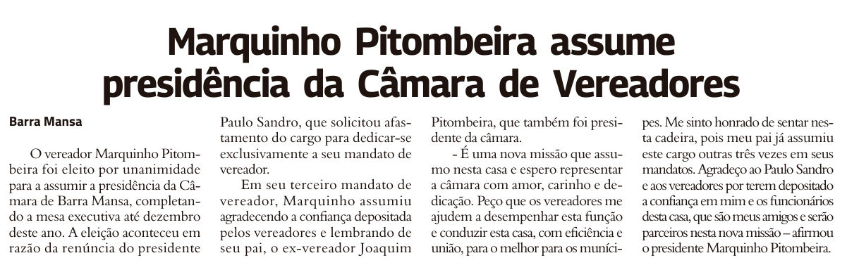 Recorte da página 3 da edição 11.113