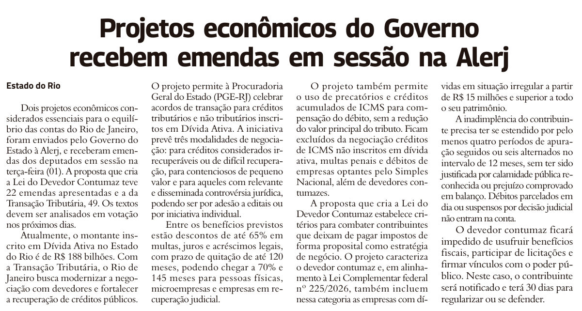 Recorte da página 3 da edição 11.113