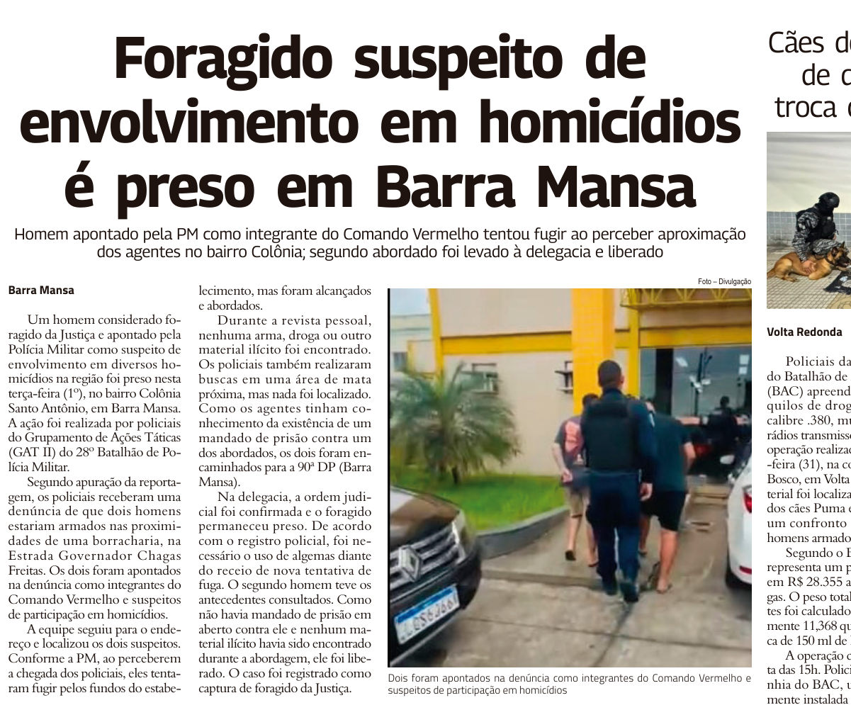 Recorte da página 4 da edição 11.113