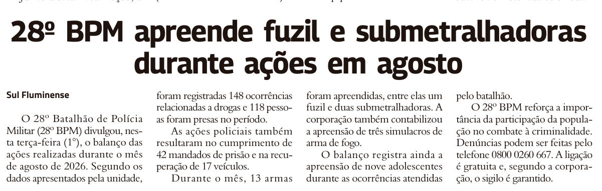 Recorte da página 4 da edição 11.113