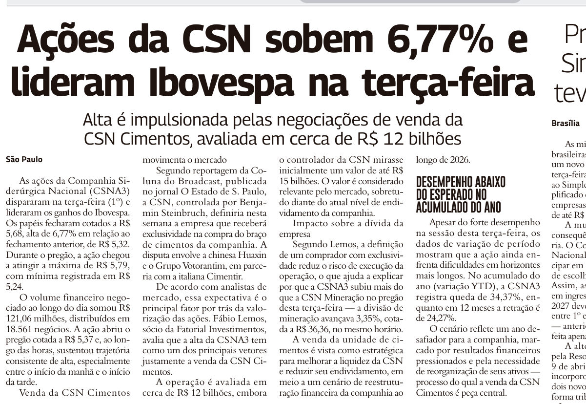 Recorte da página 7 da edição 11.113