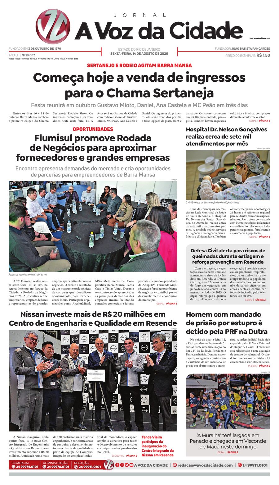 Capa da edição 18.007