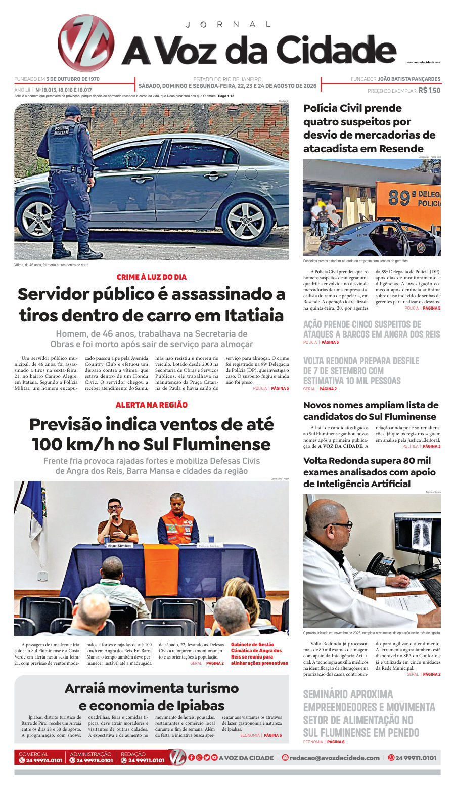 Capa da edição 18.015