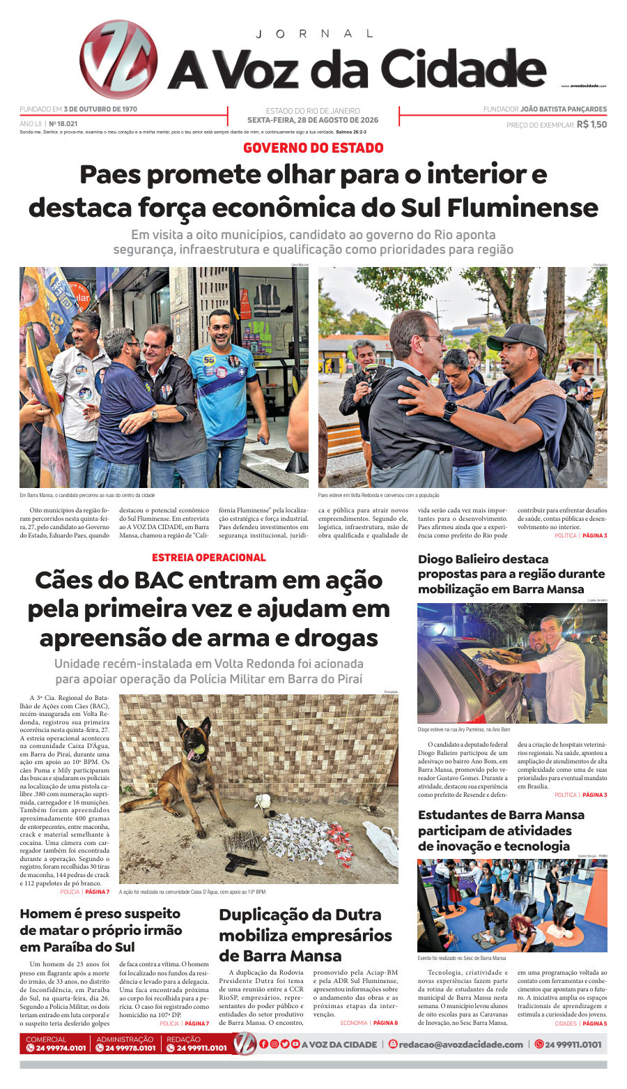 Capa da edição 18.021