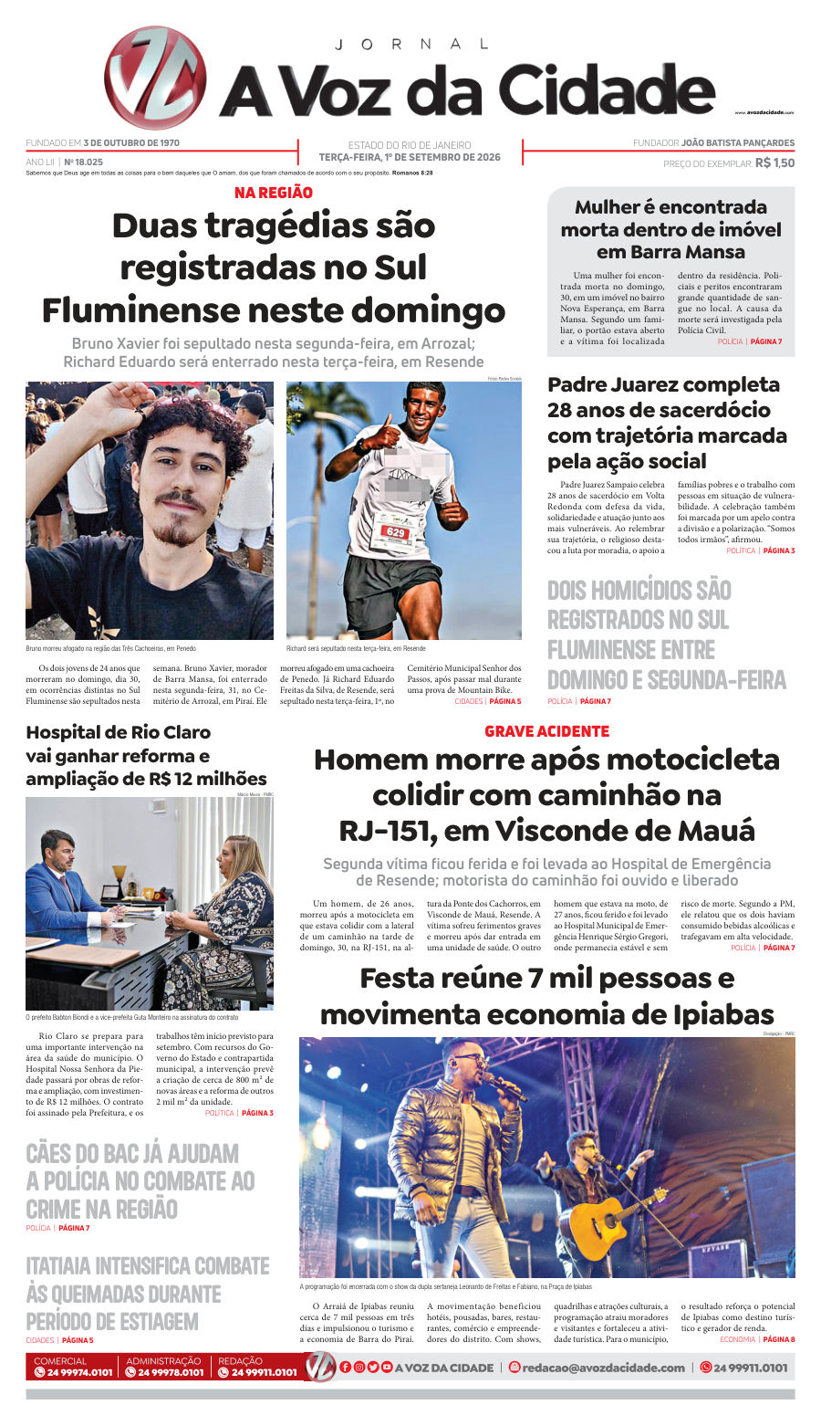 Capa da edição 18.025