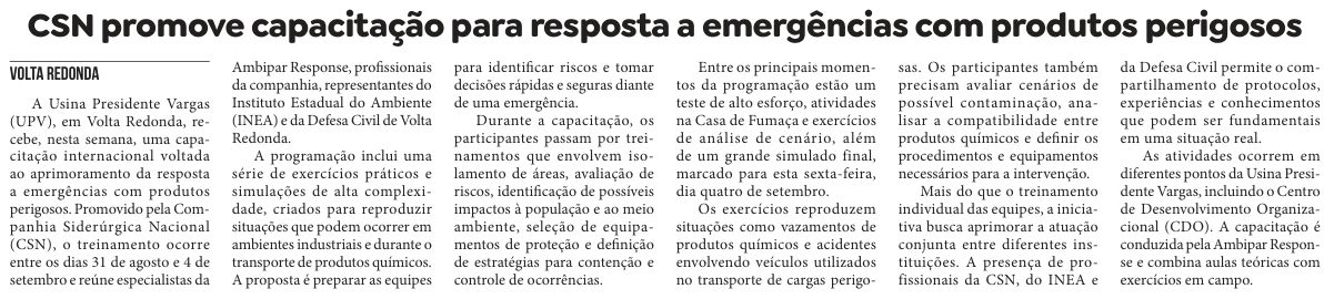 Recorte da página 6 da edição 18.026