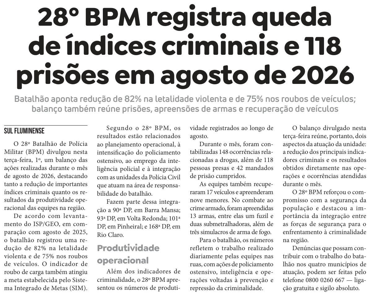 Recorte da página 7 da edição 18.026