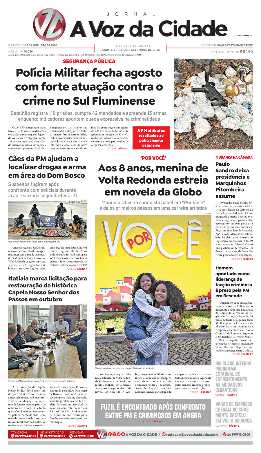 Capa da edição 18.026